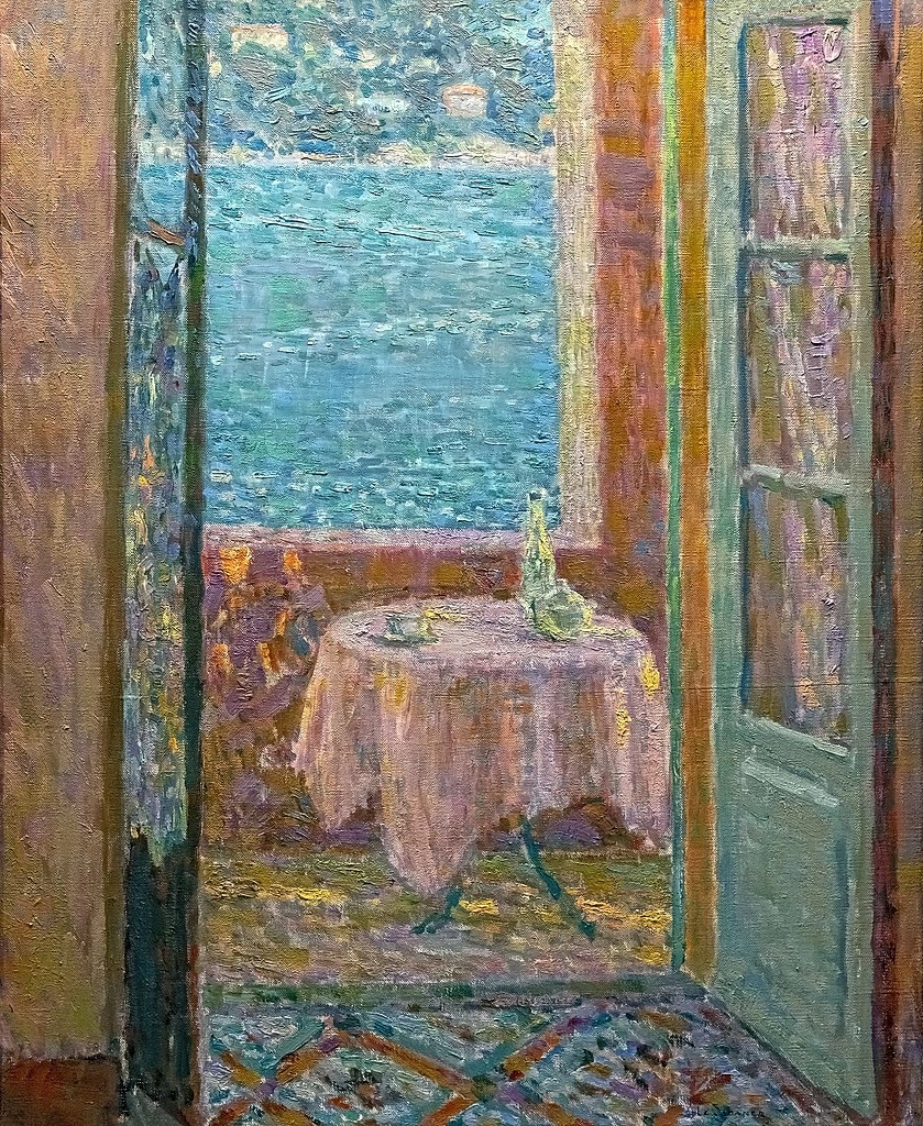 Henri Le Sidaner - Il tavolo al Mare, Villefranche, sur, Mer 1920, Fondazione Bemberg, Tolosa